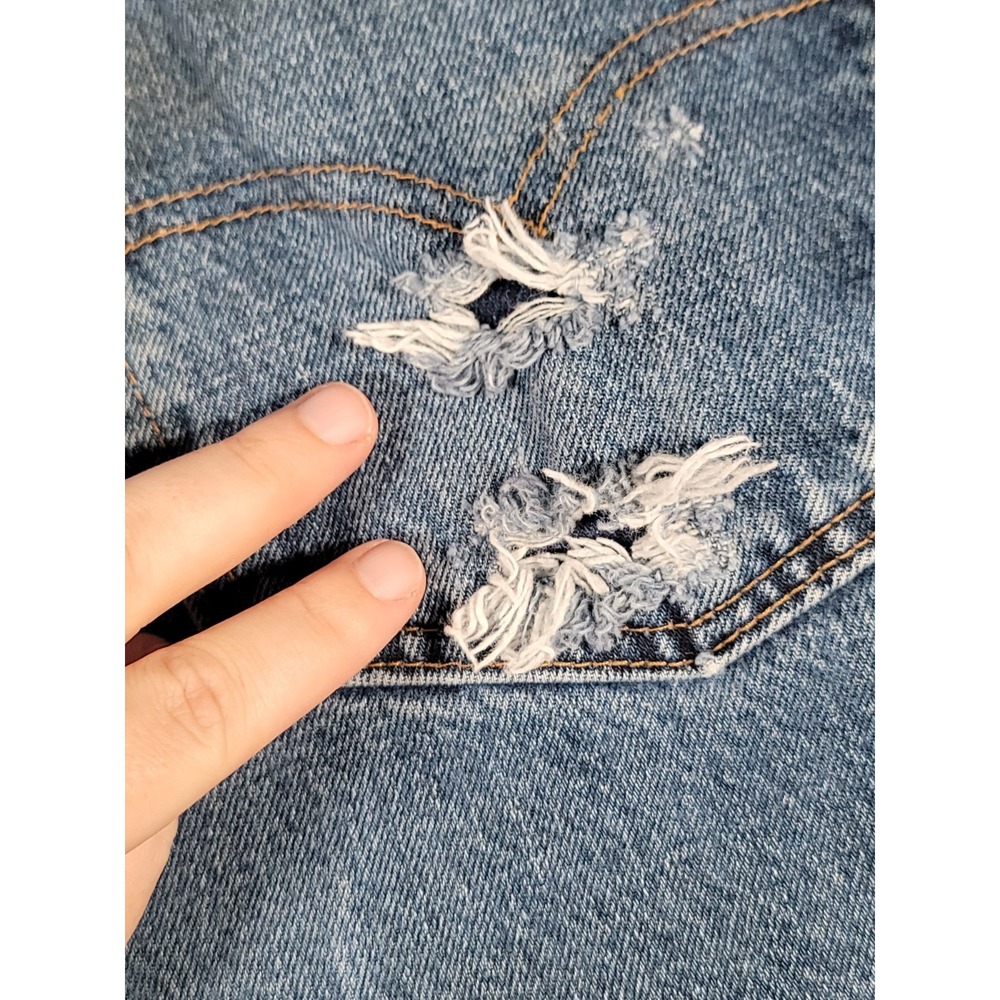 Vintage Levis Jeans Mens 36x29* Blue Denim 505 Straight Medium Wash Made In USA - Picture 16 of 16